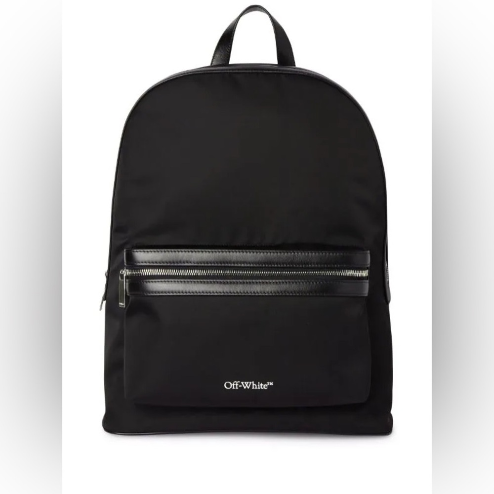 NWOT Off-White Core Round logo print Nylon Backpack in Black